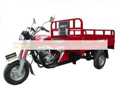 Motorized Fuel 3 Wheel Cargo Motorcycle , 150CC Cargo Tricycle With Glass Headlight