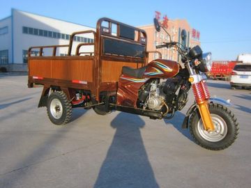 Golden Color Three Wheel Cargo Motorcycle For Long Distance Riding