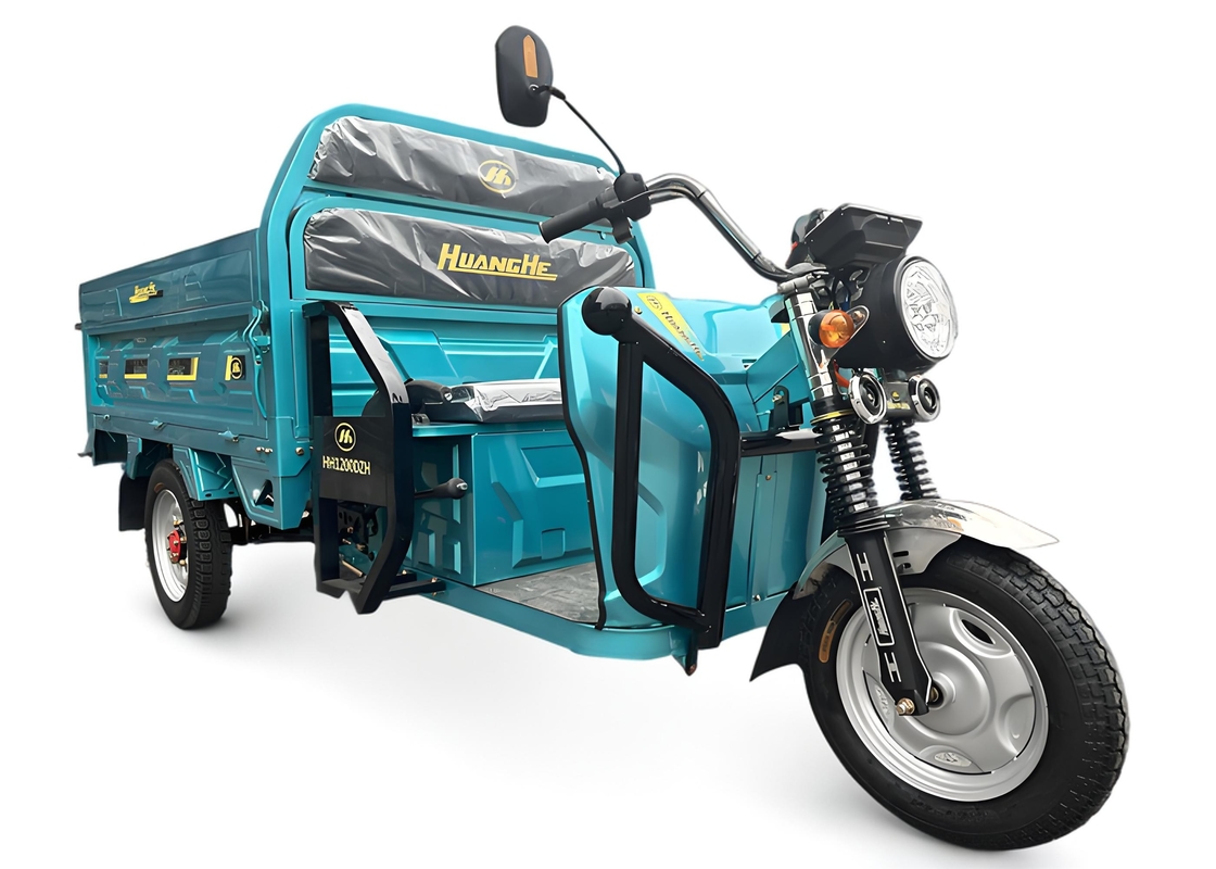 1200W Electric Cargo Tricycle with Front Drum / Rear Drum Brakes Rated load 260 KG