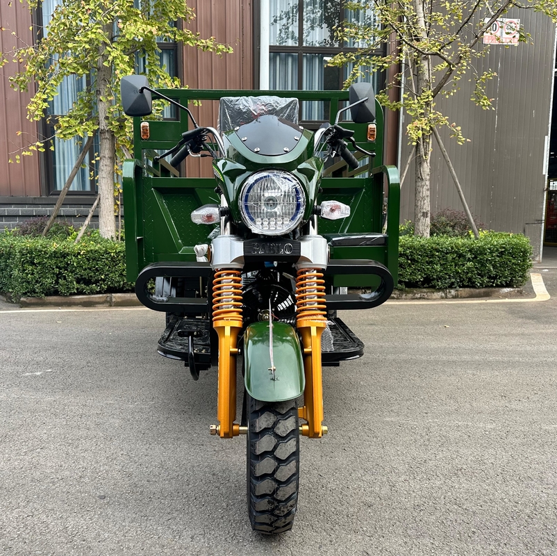Durable 3 Wheel Motorcycle with Front And Rear Drum Brake and Open Body Type
