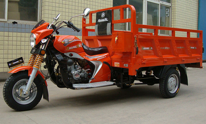 OEM Petrol 250CC 200CC Cargo Tricycle , Chinese 3 Wheel Motorcycle With Shaft Drive