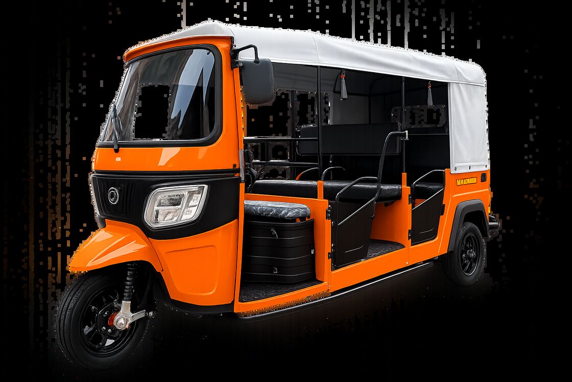 Electric Tuk Tuk HH-SU7, Silent, energy-saving and Economic electric passenger tricycle, electric autorickshaw, electric threewheeler, electric tourist cart