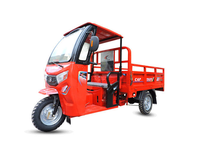 Motorized Three Wheel Cargo Motorcycle / Tricycle Cargo Truck With 12v