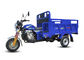 Air Cooling 150CC Cargo Tricycle , Electric Three Wheel Motorcycle Dark Blue