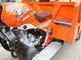 Orange Chinese 3 Wheeler Cargo Tricycle Motorcycle With Big Footrest